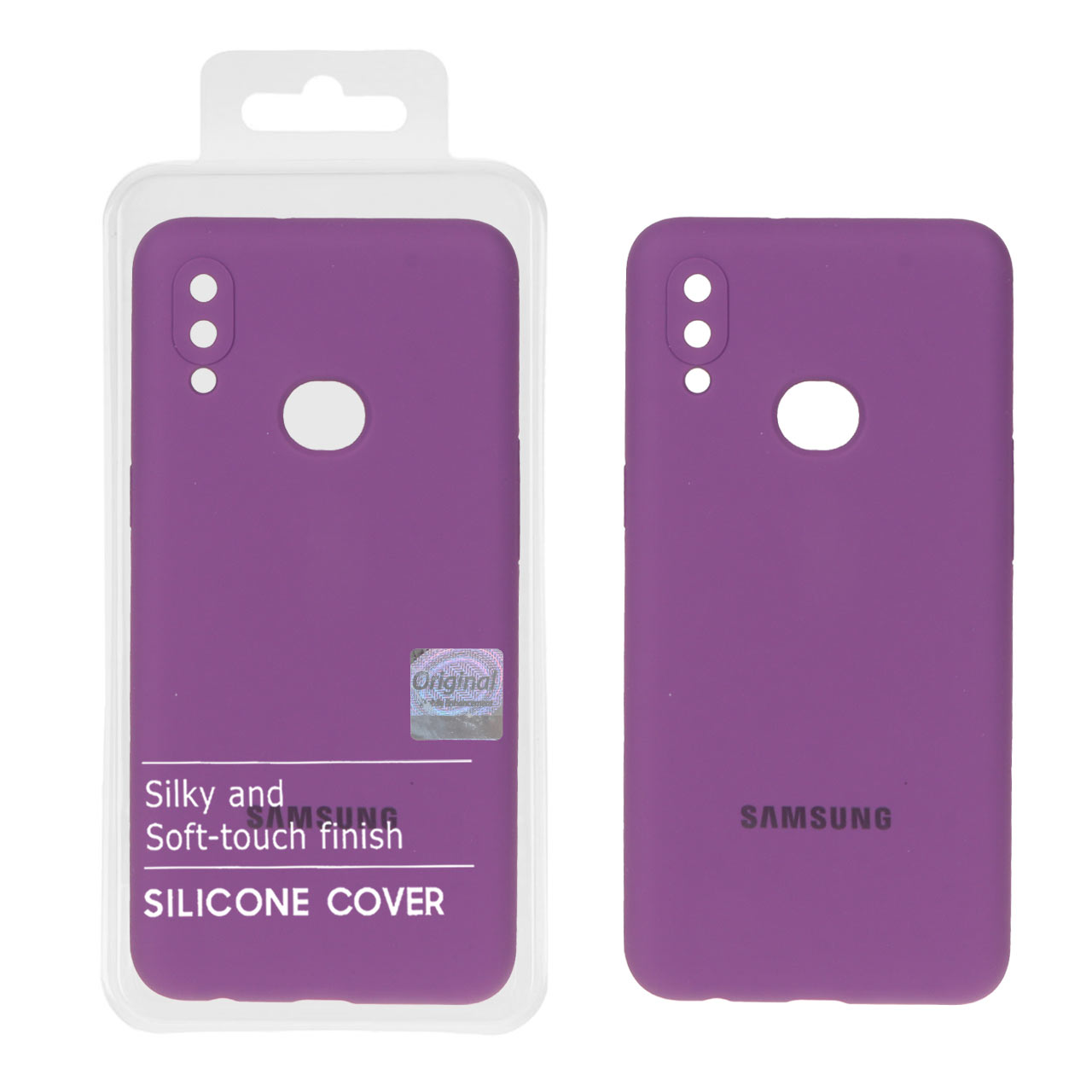 قاب سیلیکونی پاک کنی اورجینال Master Quality مدل Samsung Galaxy A10s - ارغوانی (پک دار)